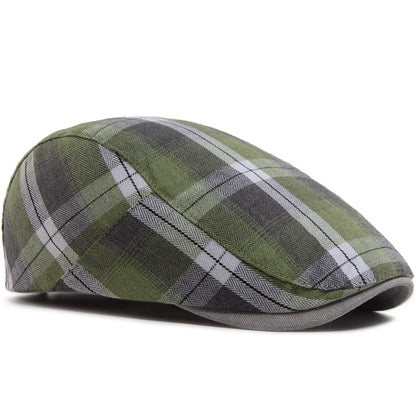 Thin Plaid Ivy Cap | Country Heritage Flat Cap | Urban Caps NZ