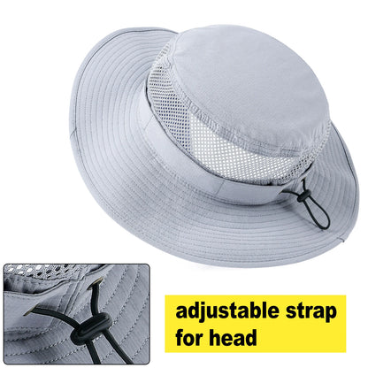 The Tasman | Men's Wide Brim Mesh Sun Hat | Urban Caps NZ