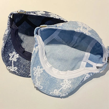 Genoa Floral Denim Beret