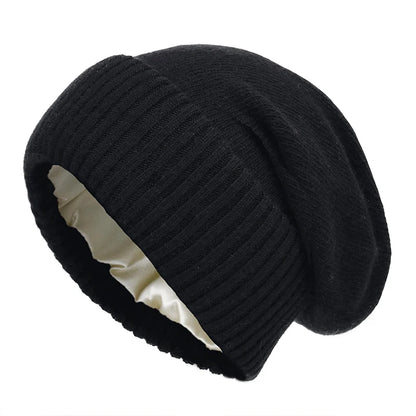 The Alpine Satin | 100% Wool Satin-Lined Double Layer Beanie | Urban Caps NZ