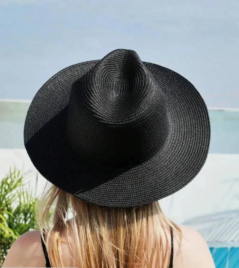 Kingston XL Straw Panama Hat – UPF 50+ Wide Brim Summer Sun Hat (61-63cm)