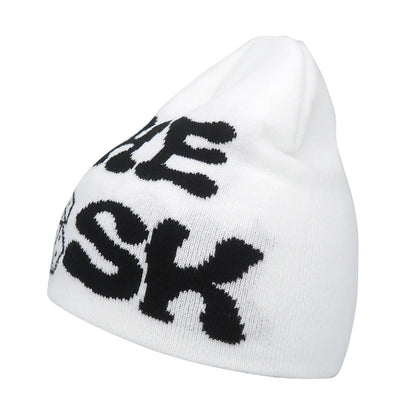 The Skullcap | Y2K Letter Knitted Hip Hop Beanie | Urban Caps NZ