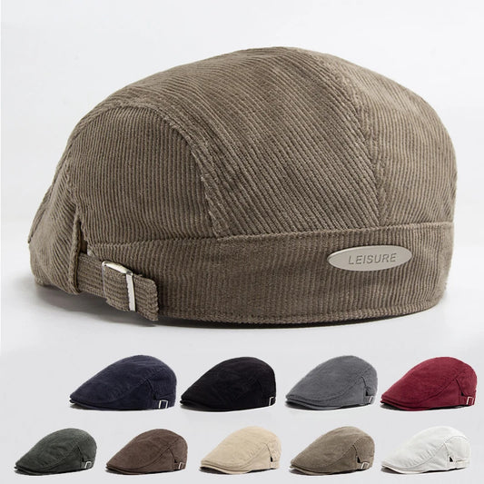 Corduroy Ivy Cap | Country Heritage Flat Cap | Urban Caps NZ