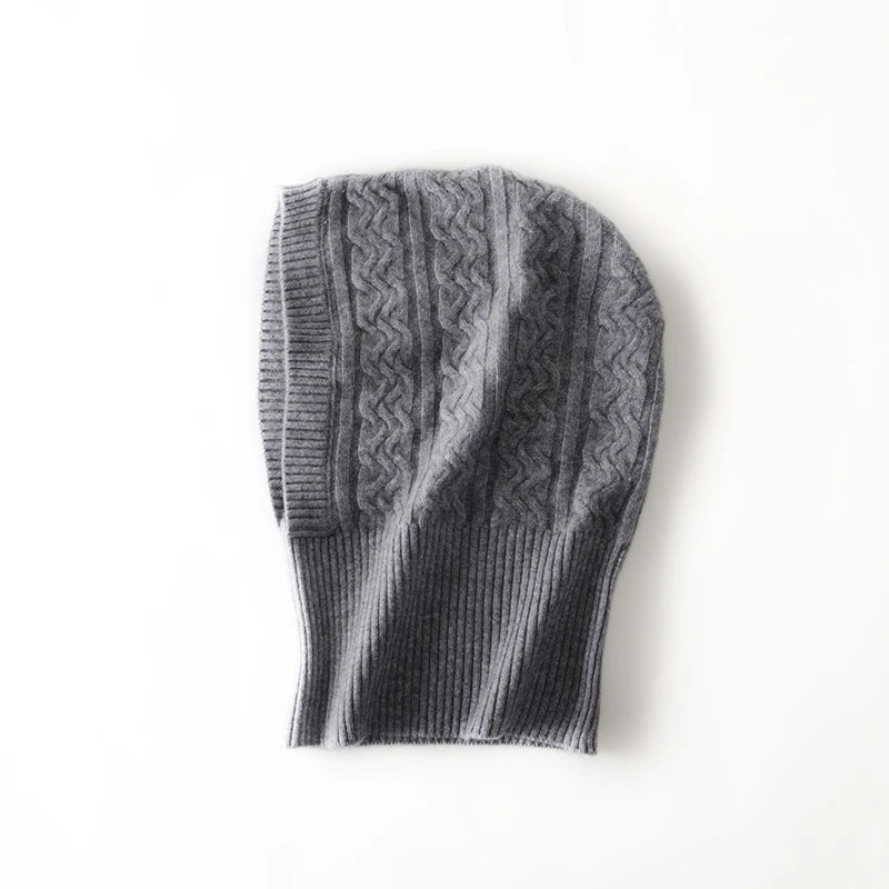 The Cairngorm | 100% Wool Balaclava Hooded Scarf Beanie | Urban Caps NZ
