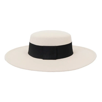 Classic Wide Brim Fedora Hat – Structured Formal Travel Cap