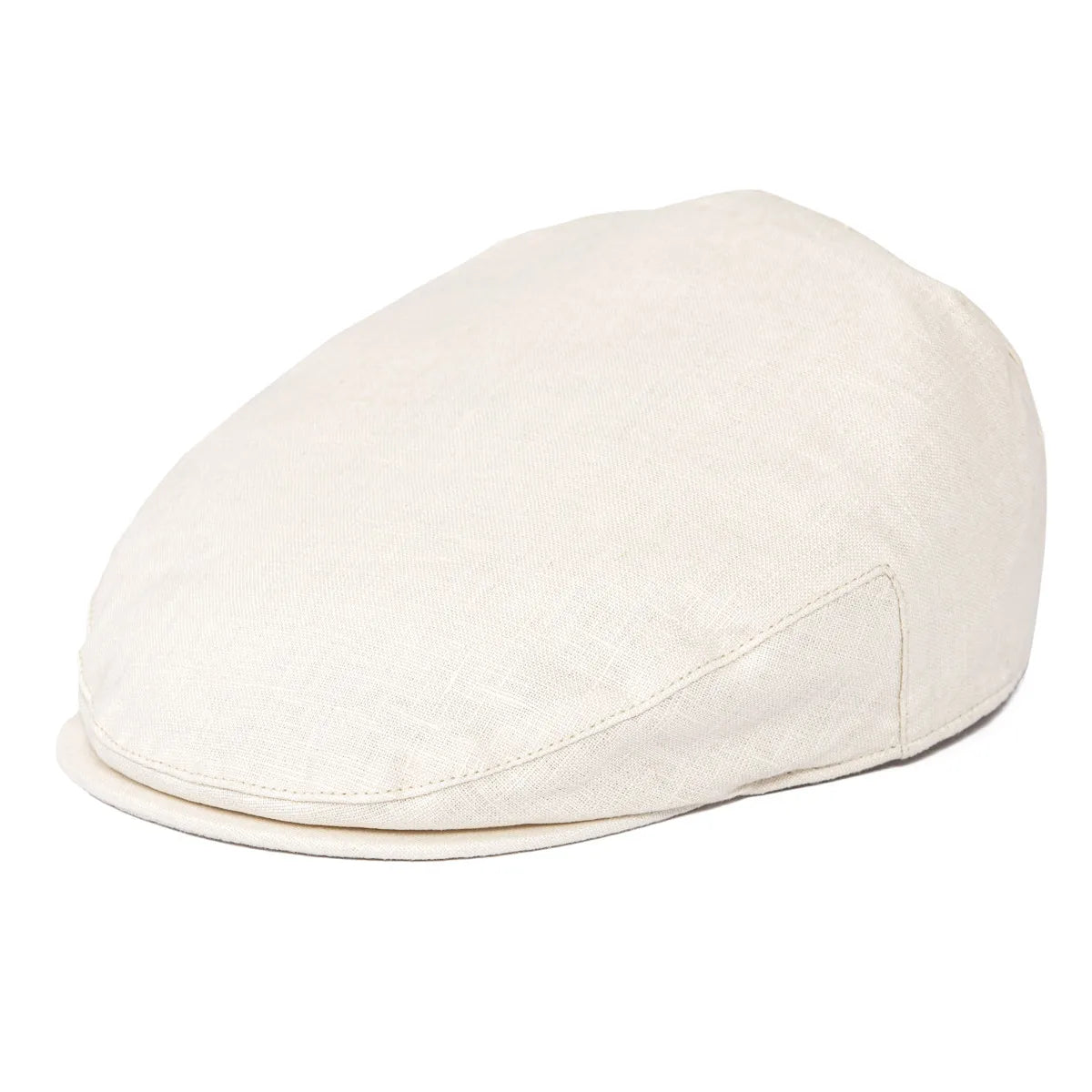 The Como | Herringbone Linen Newsboy Flat Cap | Urban Caps NZ