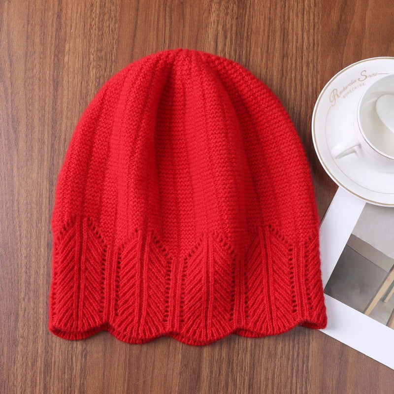 The Glencoe | 100% Wool Wavy Edge Knitted Winter Beanie | Urban Caps NZ