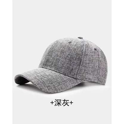 Wexford Big & Tall Linen Flat Cap in Gray-