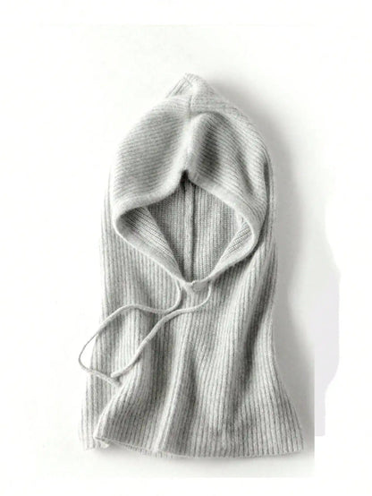 The Cairnwell | Women's 100% Wool Drawstring Balaclava Beanie | Urban Caps NZ