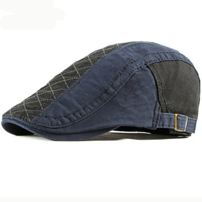 Perugia Patchwork Artist Beret in Black