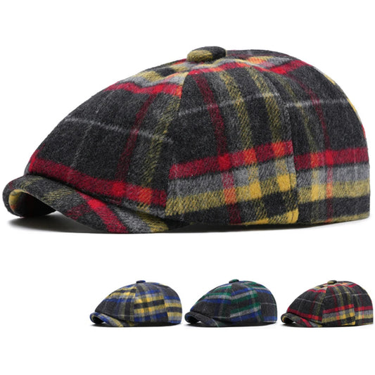 Madrid Wool Plaid Beret