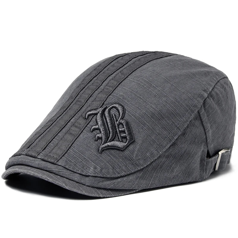 Embroidered Cotton Ivy Cap | Classic Gentleman's Flat Cap | Urban Caps NZ