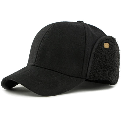 Wandsworth Fleece-Lined Baseball Cap in Black