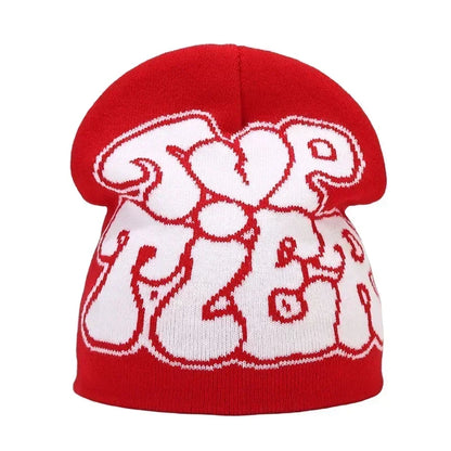 The Skullcap | Y2K Letter Knitted Hip Hop Beanie | Urban Caps NZ