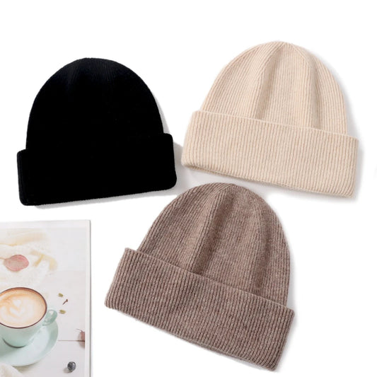 The Cortina | Women's 100% Pure Cashmere Knitted Beanie | Urban Caps NZ
