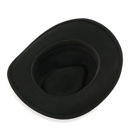 Black Wool Cowboy Fedora Hat – Crushable Outback Felt Hat