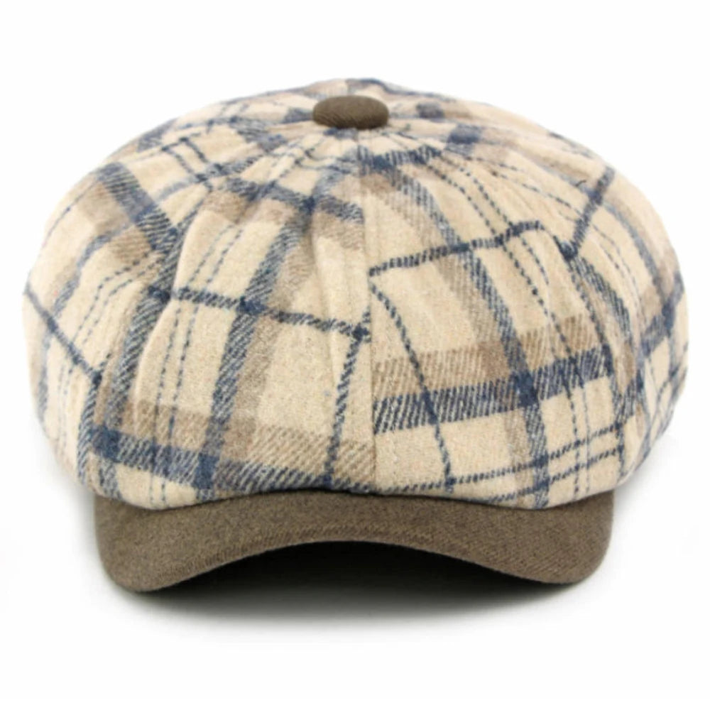 Bilbao Plaid Artist Beret