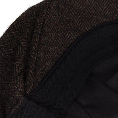 Herringbone Octagonal Newsboy Cap | British Winter Cap | Urban Caps NZ