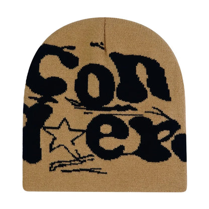 The Skullcap | Y2K Letter Knitted Hip Hop Beanie | Urban Caps NZ