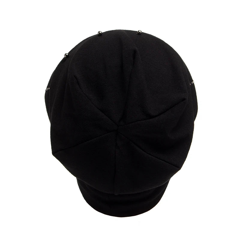 The Cristallo | Rhinestone Pearl Balaclava Beanie | Urban Caps NZ