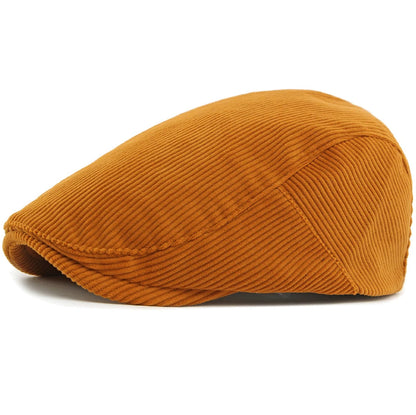 Pitlochry Wool Ivy Cap in Orange