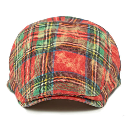Barcelona Plaid Artist Beret