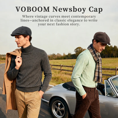 The Kensington 8-Panel Cotton Newsboy Cap | Urban Caps NZ