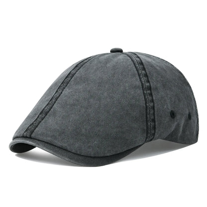 The Thurles | Men's Washed Cotton 6-Panel Button Hunting Cap | Urban Caps NZ