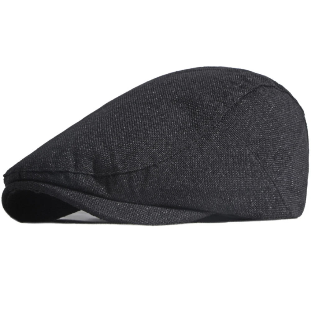 Hastings Octagonal Retro Beret in Black