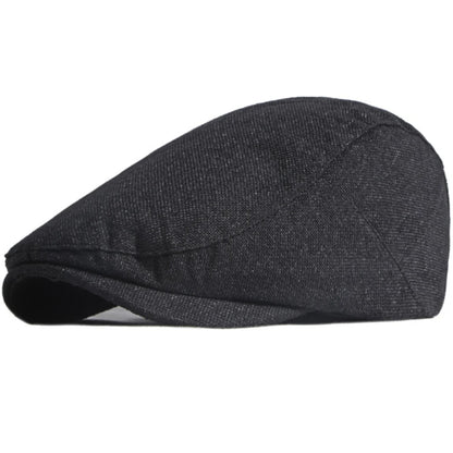Hastings Octagonal Retro Beret in Black