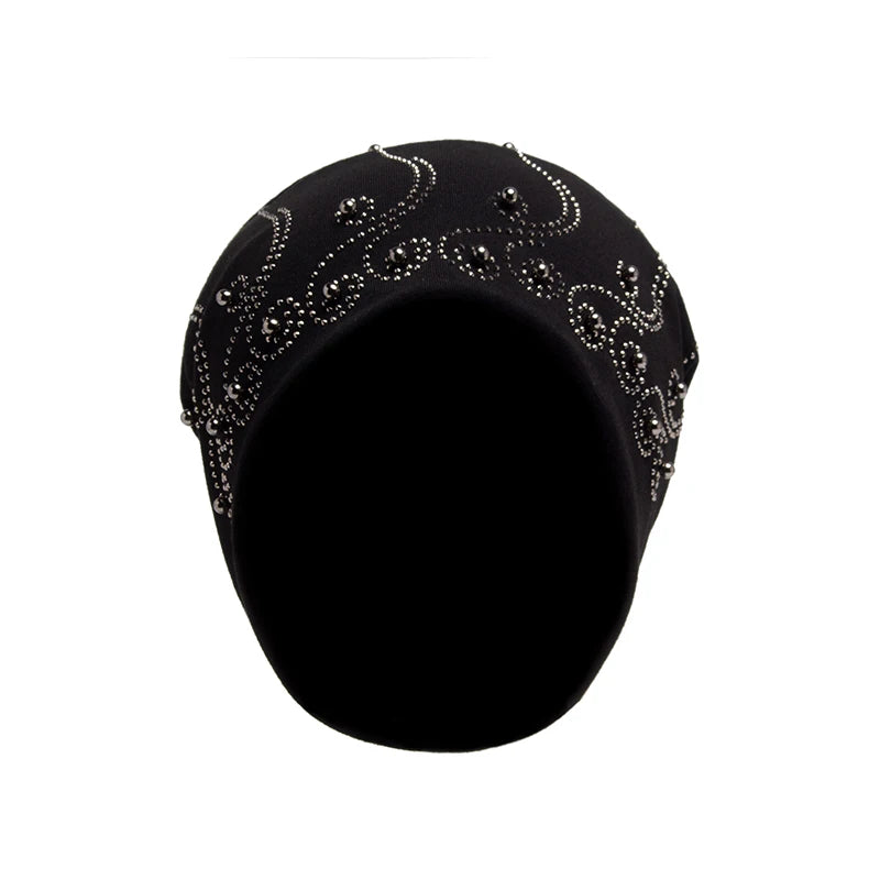 The Cristallo | Rhinestone Pearl Balaclava Beanie | Urban Caps NZ
