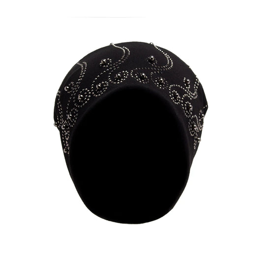 The Cristallo | Rhinestone Pearl Balaclava Beanie | Urban Caps NZ