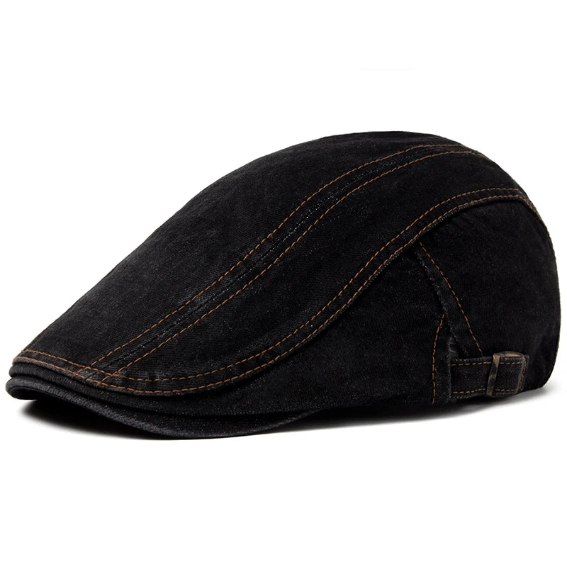 Solid Peaked Ivy Cap | Classic Gentleman's Flat Cap | Urban Caps NZ