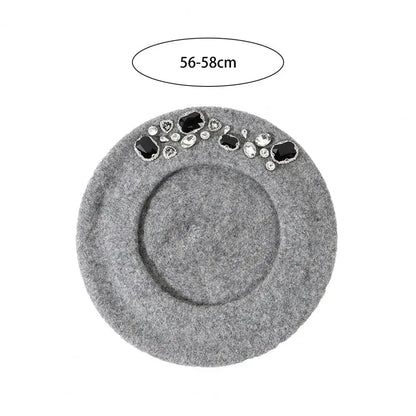 Montmartre Rhinestone Wool Beret