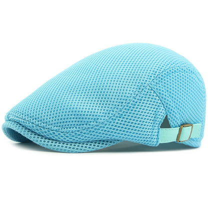 Godalming Mesh Breathable Beret in Acid Blue