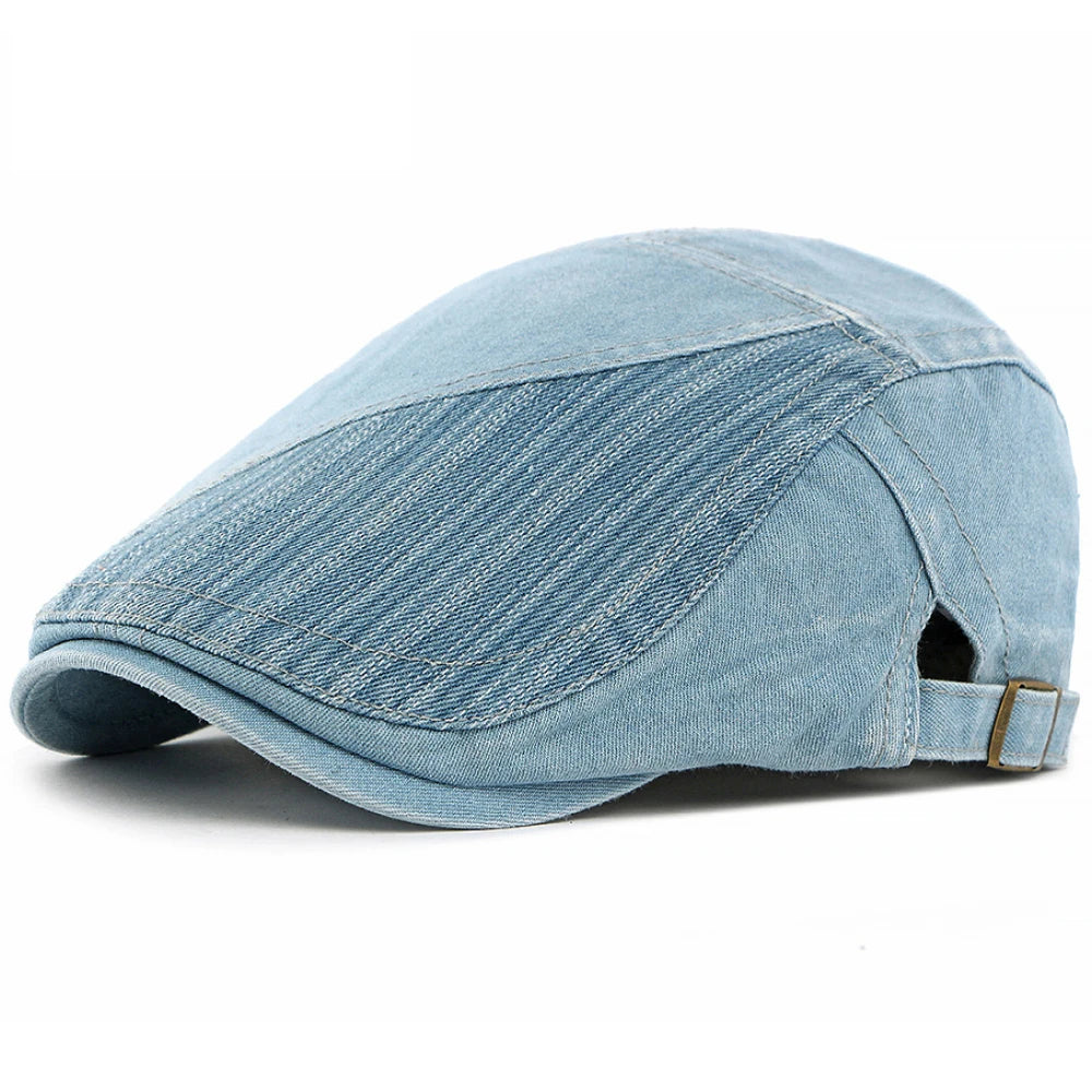 Winchester Geometric Artist Beret in Light Blue