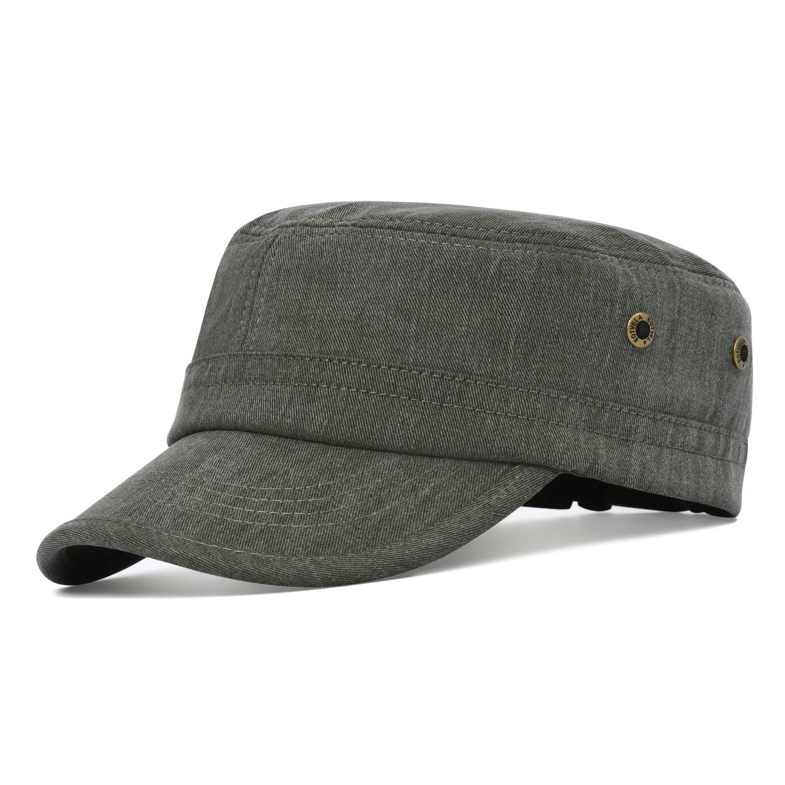 The Garrison | Cotton Twill Vintage Military Flat Cap | Urban Caps NZ