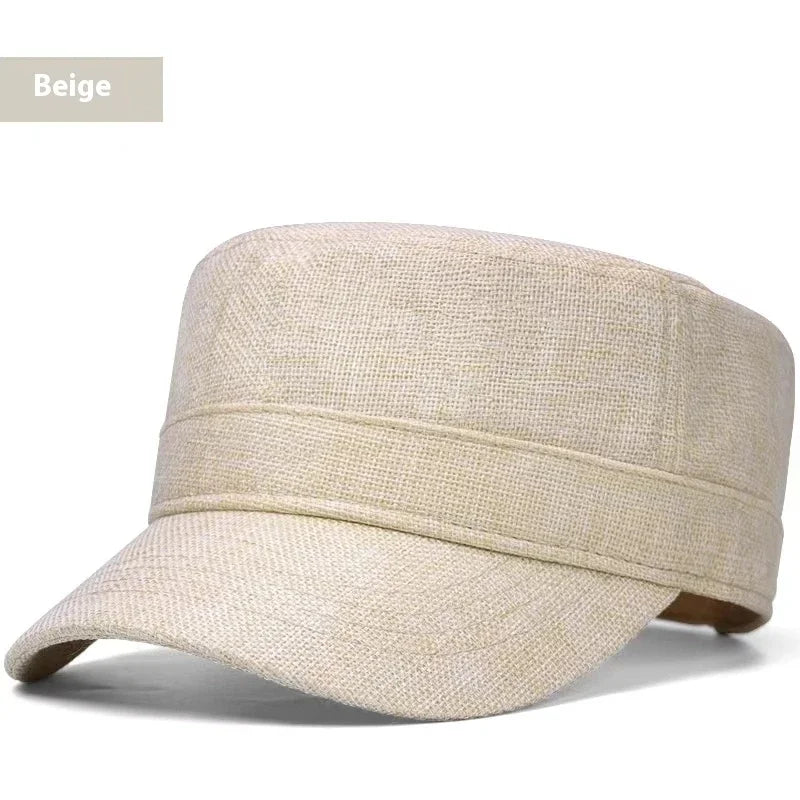 Wexford Big & Tall Linen Flat Cap