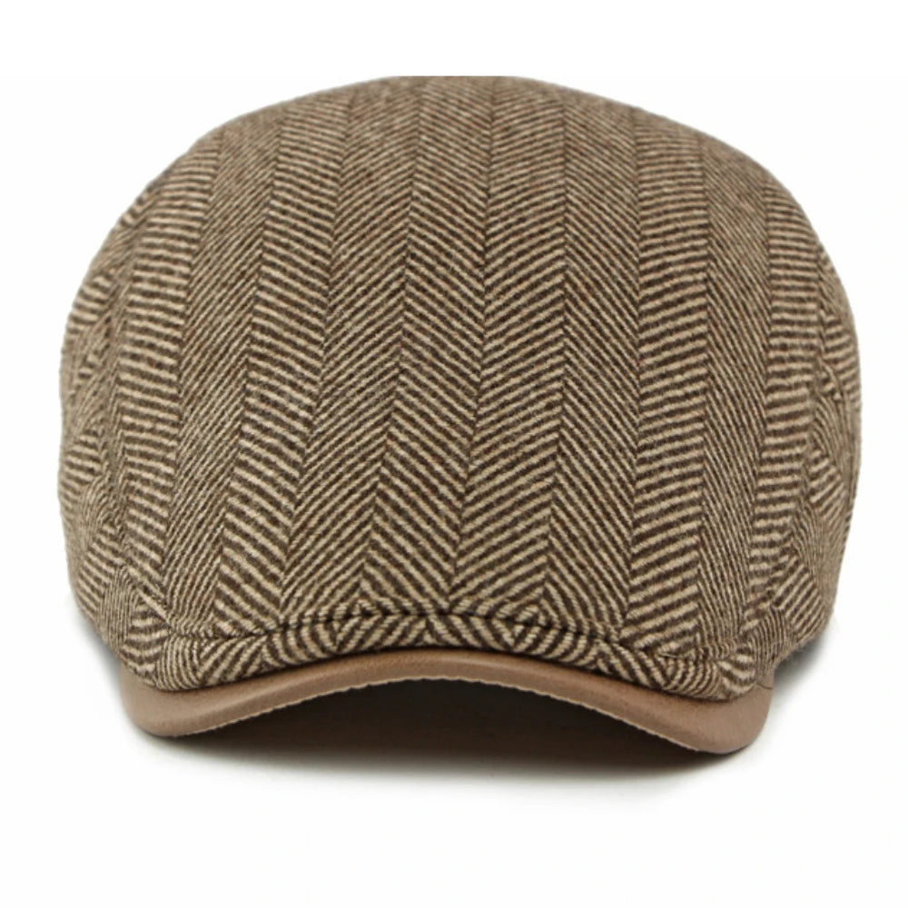Nice Striped Earflap Beret