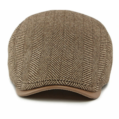 Nice Striped Earflap Beret