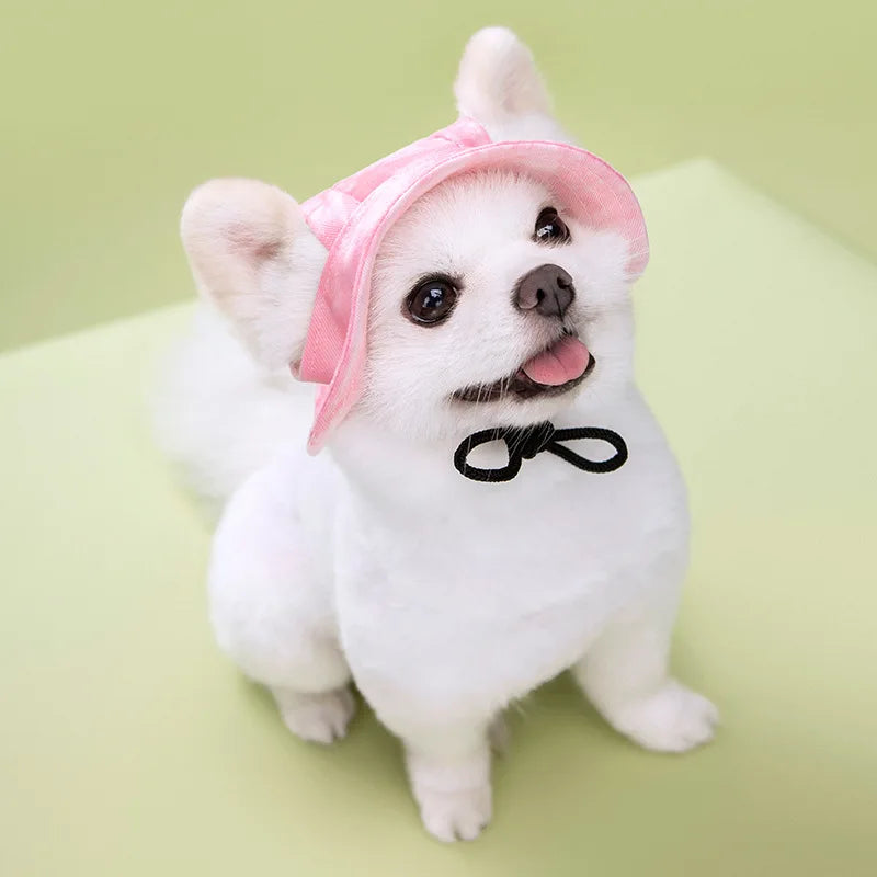 Round-brim dog bucket hat in six colours