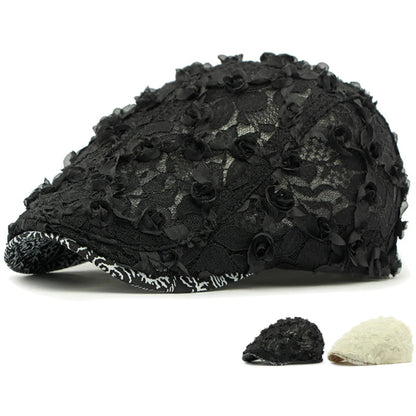 Glastonbury Lace Floral Beret