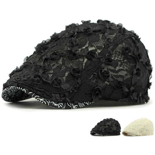 Glastonbury Lace Floral Beret