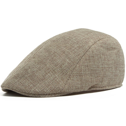 Breathable Linen Ivy Cap | Heritage Driving Flat Cap | Urban Caps NZ
