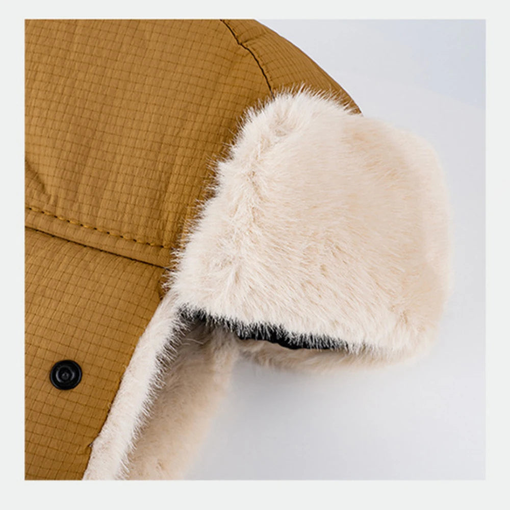 Baikal Fluffy Trapper Hat with Face Mask