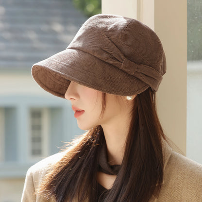 Kew Gardens Bow-Trim Bucket Hat