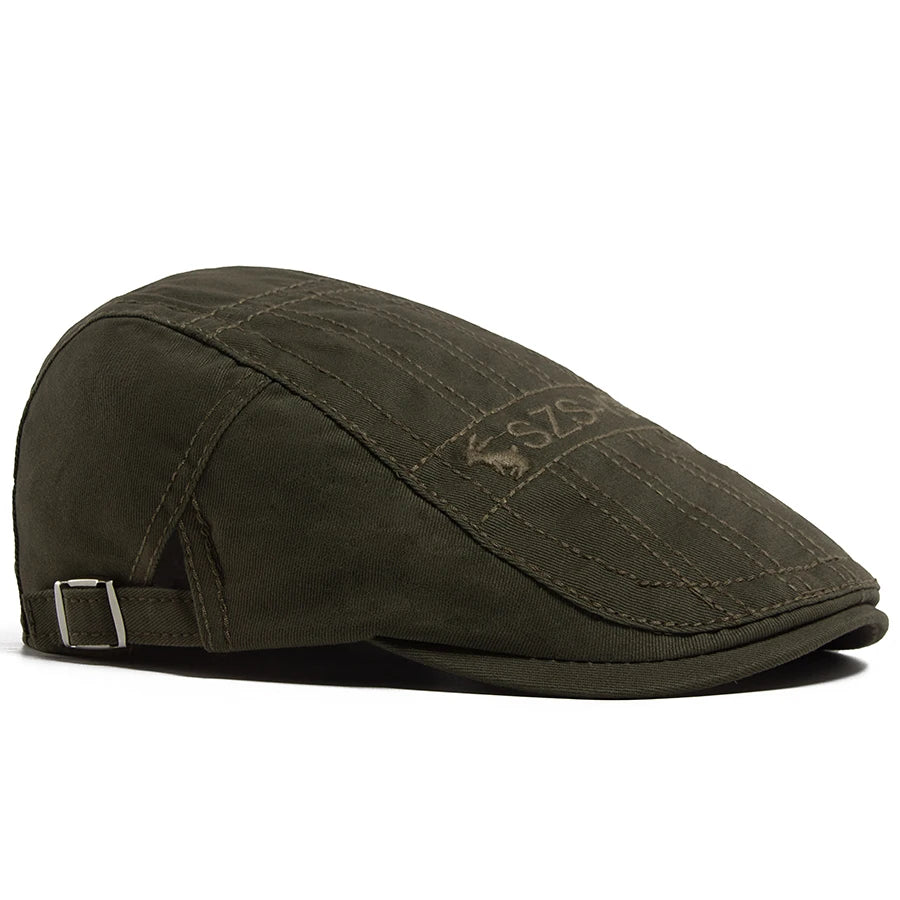 Embroidered Cotton Ivy Cap | Traditional Country Flat Cap | Urban Caps NZ