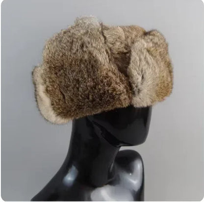 Yukon Fur Trapper Hat in Rabbit Yellow