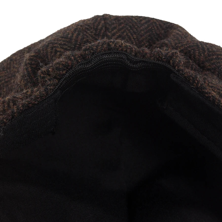 Herringbone Octagonal Newsboy Cap | British Winter Cap | Urban Caps NZ