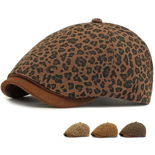 Biarritz Leopard-Print Beret